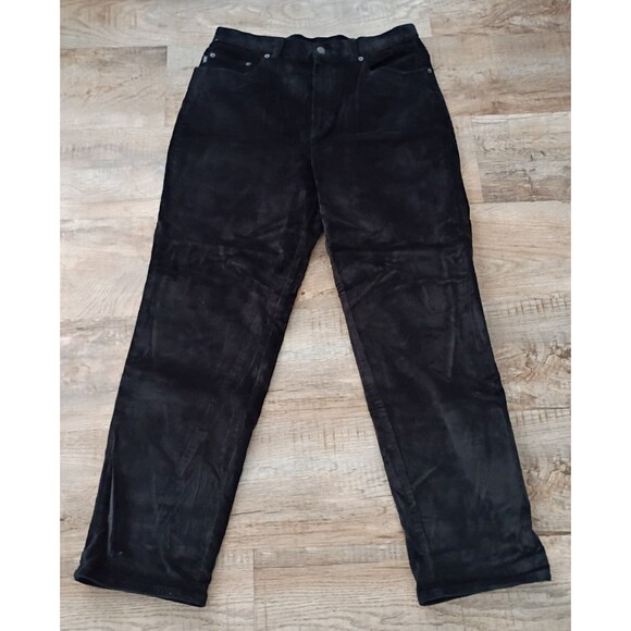 Ralph Lauren Pants - Lauren Ralph Lauren Black Corduroy straight leg pants 30" Inseam 14